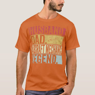 Mens Husband Dad Aircraft Mechanic Legend Gift For T-Shirt