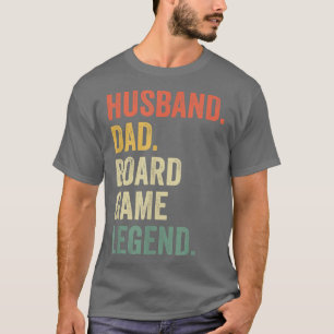 Mens Husband Dad Board Game Night Legend Funny Fat T-Shirt