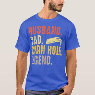Mens Husband Dad Cornhole Legend Funny Cornhole T-Shirt
