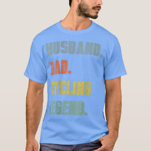Mens Husband Dad Cycling Legend Vintage Father's D T-Shirt