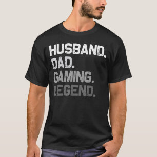 Mens Husband Dad Gaming Legend Funny Gamer Father T-Shirt