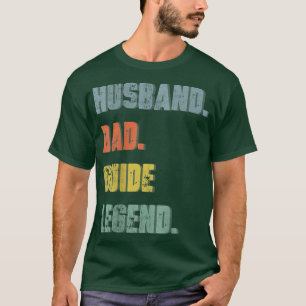 Mens Husband Dad Guide Legend Vintage Father's Day T-Shirt