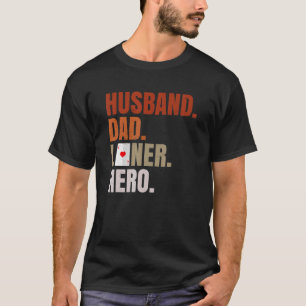 Mens Husband Dad Loner Hero For Your Euchre Husban T-Shirt