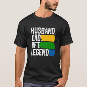 Mens Husband Dad Nft Legend Crypto Father Quote  1 T-Shirt