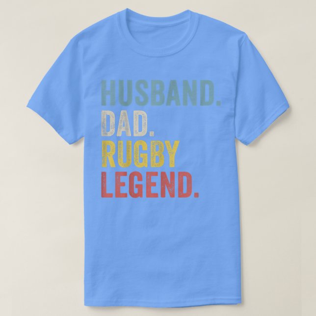 Mens Husband Dad Rugby Legend  T-Shirt (Design Front)