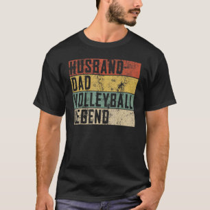 Mens Husband Dad Volleyball Legend Volleyball Spor T-Shirt