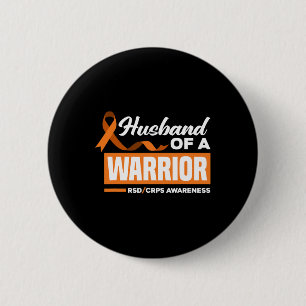 Mens Husband Of A Warrior Support Supporter Rsd Cr 6 Cm Round Badge