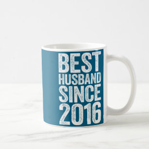 Mens Husband Since 2016 Wedding Artwork Coffee Mug