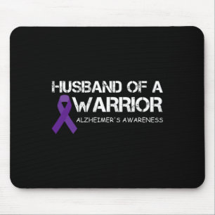 Mens Husbynd Of A Warrior Heimerheimer's Awareness Mouse Pad