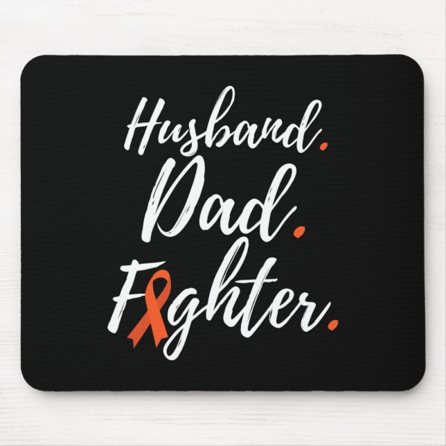 Mens Husnd Dad Fighter Rsd Crps Awareness  Mouse Pad (Front)