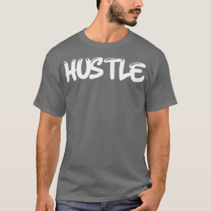Mens HUSTLE Gym Fitness Workout Bodybuilding Motiv T-Shirt