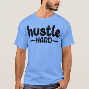 Mens HUSTLE HARD Gym Fitness Workout Bodybuilding  T-Shirt