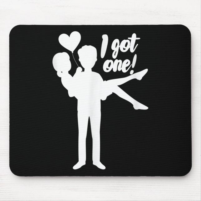 Mens I Got One Groom Bride Wedding Bachelor Party  Mouse Pad (Front)