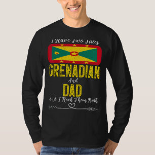 Mens I Have Two Titles Grenadian And Dad Grenada T-Shirt