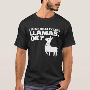 Mens I Just Really Like Llamas OK Premium T-Shirt