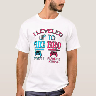 Mens I Levelled Up To Big Brother Est. 2022 Promot T-Shirt