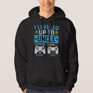 Mens I Levelled Up To Uncle 2022 New Video Gamer U Hoodie