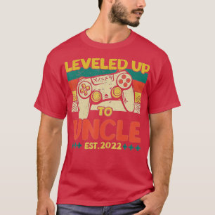 Mens I Levelled Up To Uncle Est 2022  T-Shirt