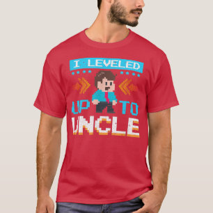 Mens I Levelled Up To Uncle First Time New Uncle P T-Shirt