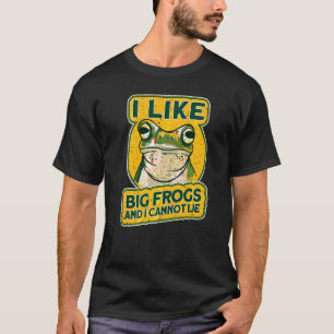Mens I Like Big Frogs and I Cannot Lie Frog catch T-Shirt