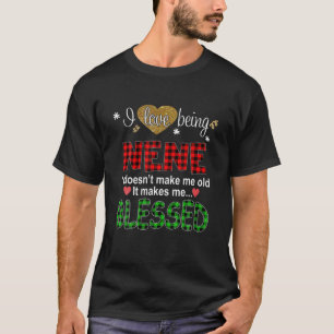 Mens I Love Being Nene Christmas Red Caro T-Shirt