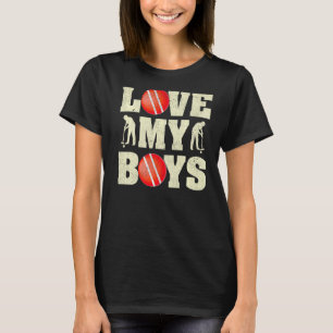 Mens I Love My Boys Croquet Father's Day Croquet T-Shirt