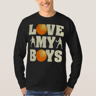 Mens  I Love My Boys Table Tennis Dad Father's Day T-Shirt