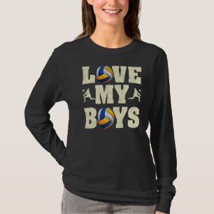 Mens I Love My Boys Volleyball Father's Day Volle T-Shirt