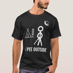 Mens I Pee Outside I Love Peeing Outside Camping T-Shirt