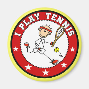 Mens I Play Tennis Tshirts and Gifts Magnet
