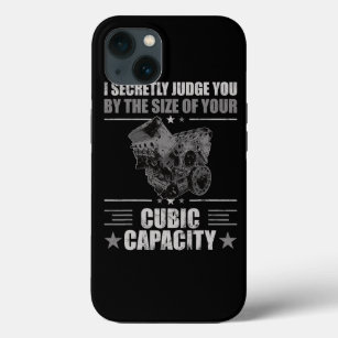 Mens I Secretly Judge you By Size of Your Cubic Ca iPhone 13 Case