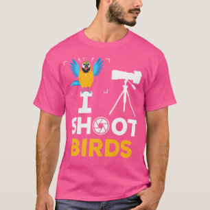 Mens I Shoot Birds - Funny Photographer Bird Photo T-Shirt