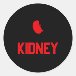 Mens I Survived My Wife's Kidney Transplant, New K Classic Round Sticker