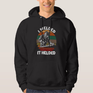 Mens I Welded It Helded Welder Fun Retro Welding S Hoodie