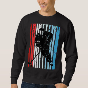 Mens Ice Hockey 32nd Birthday Player Motivational  Sweatshirt