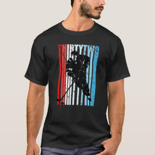 Mens Ice Hockey 32nd Birthday Player Motivational T-Shirt