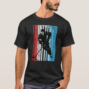 Mens Ice Hockey 34th Birthday Player Motivational  T-Shirt