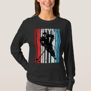 Mens Ice Hockey 46th Birthday Player Motivational T-Shirt