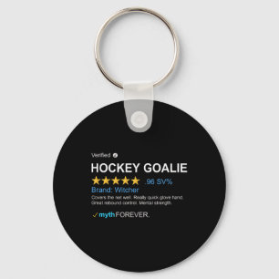 Mens Ice Hockey Goalie Legend Skates Jersey Traine Key Ring