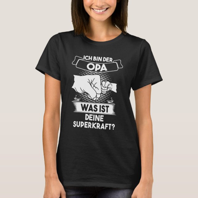 Mens Ich bin der Opa Opa Großvater T-Shirt (Front)