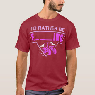 Mens Id Rather Be Farming Tractor Design For A T-Shirt