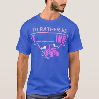 Mens Id Rather Be Farming Tractor Design For A T-Shirt