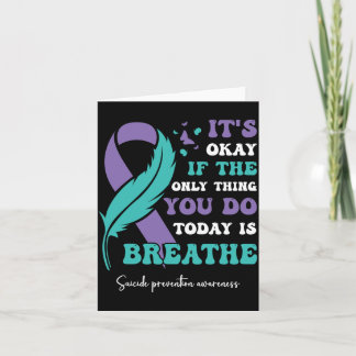 Mens If The Only Thing Do Is Breathe Performance Card