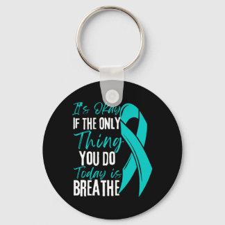 Mens If The Only Thing Do Is Breathe Performance Key Ring