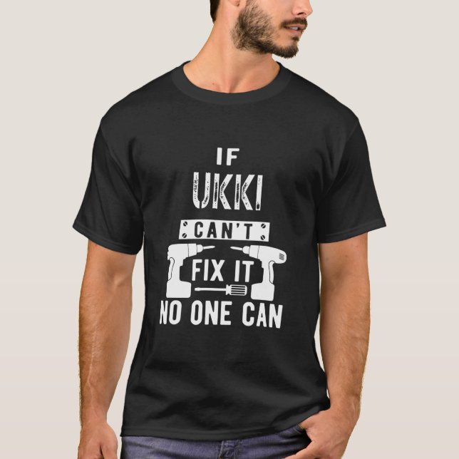 Mens If Ukki Can't Fix It No One Can Finland T-Shirt (Front)