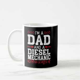 Mens I'm A Dad And A Diesel Mechanic Fathers Day B Coffee Mug