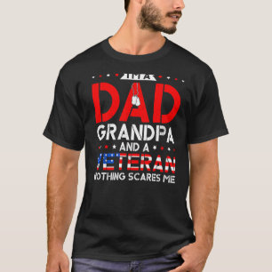 Mens I'm A Dad Grandpa And A Veteran  Veteran Gran T-Shirt