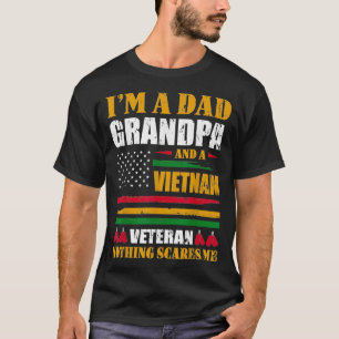 Mens i'm a dad grandpa and vietnam veteran for gra T-Shirt