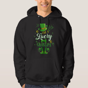 Mens I'm A Lucky Grandpa Leprechaun St Patricks Da Hoodie