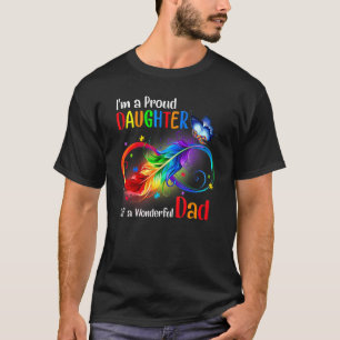 Mens I'm A Proud Daughter Of A Wonderful Dad Auti T-Shirt